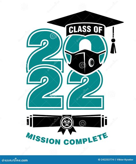 2022 Graduate Class Logo Stock Vector Illustration Of Background