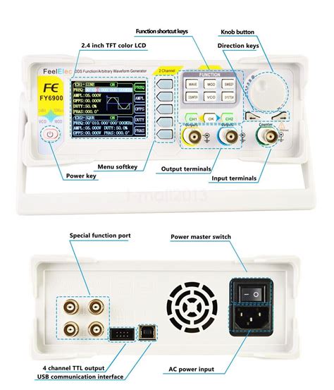 Fy Mhz Dual Ch Dds Function Signal Generator Vco Frequency