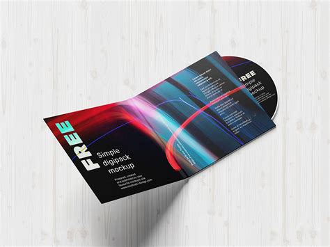 Cd Dvd Digipack Mockup Set Free Psd Templates