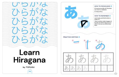 Tofugu S Learn Hiragana Book