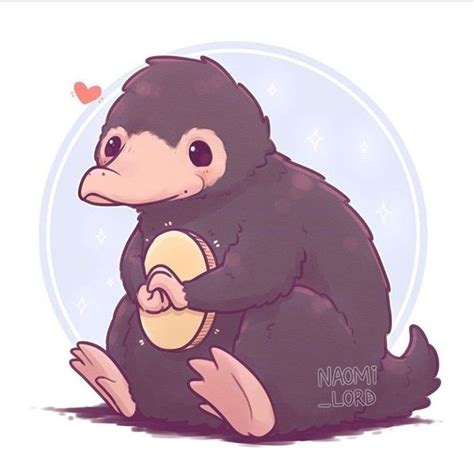 Aaa Niffler Animales Fantasticos Dibujos Kawaii Anime De Harry