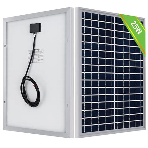 Buy ECO WORTHY 25 Watt 12 Volt Polycrystalline Solar Panel Module Off