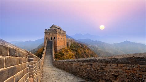 Great Wall of China Wallpaper 4K, Jinshanling, Sunrise, 5K