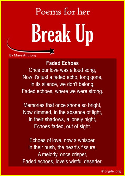 10 Best Break up Poems for Her - EngDic