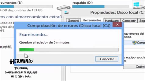 Comprobacion De Errores En Disco Duro Youtube