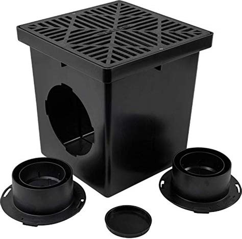 NDS 1200BKITRTL1PK Square Catch Basin Drain Kit With 2 Opening 2