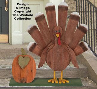 Pallet Wood Turkey Pattern Thanksgiving The Winfield Collection