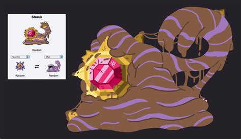 Pokemon Fusion Staruk Starmie Muk By Eccentric Servbot On Deviantart