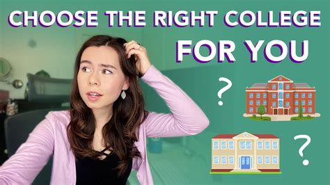 How To Choose The Right College For You Factors To Consider Before Committing Youtube