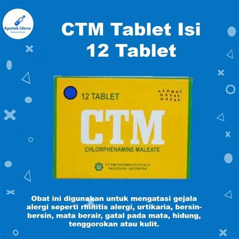 Jual Strip Ctm Mg Tablet Perstrip Isi Tablet Obat Untuk