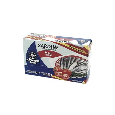 NAVODUL PLIN SARDINE SOS TOMAT 120G 25