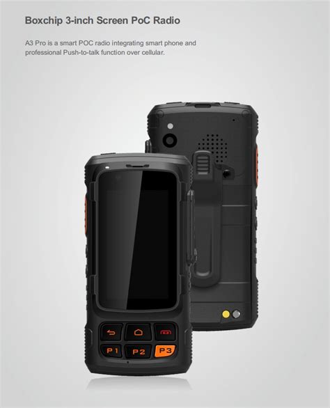 Boxchip A3 Pro 4G LTE IP67 IP65 Rugged Push To Talk Over Cellular Radio