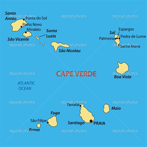 Cabo Verde Mapa Mapa