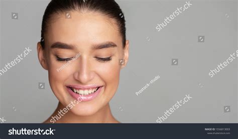Beautiful Smiling Girl Perfect Skin Nude Stock Photo 1556813003 Shutterstock