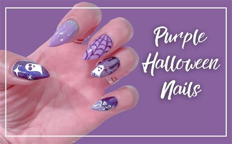 35 Spooky Purple Halloween Nails Designs