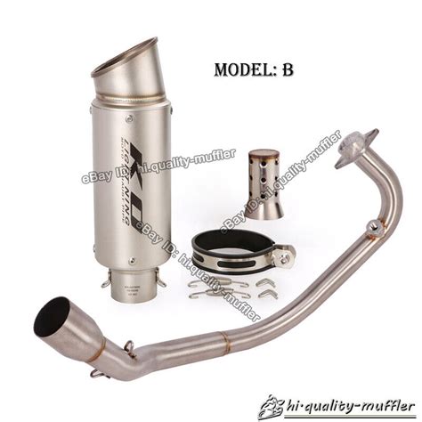 For CF Moto ST PAPIO 125 CT125 Front Exhaust Link Pipe Muffler With DB