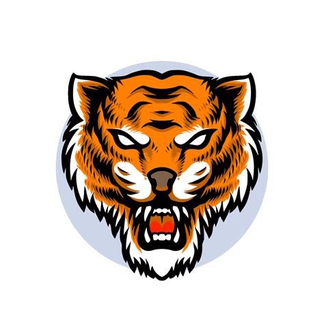 Tiger Head Mascot 24762237 Vector Art At Vecteezy