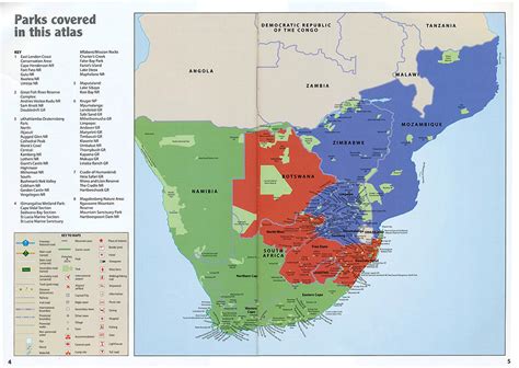 Wildlife Southern Africa: National Parks and Reserves (Mapstudio), by ...