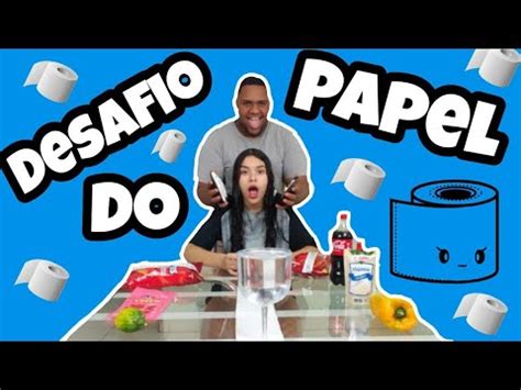 Desafio Do Papel N O Deixe A Gua Cair Youtube