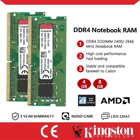 Estoque Pronto Kingston Ddr Ram Gb Gb Gb Port Til Sodimm