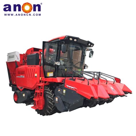 Anon Factory Supply 4 Rows Combine Harvester Self Propelled Combine