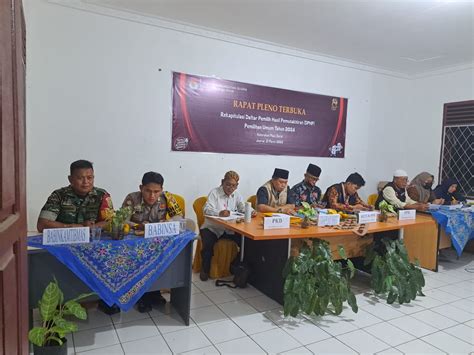 Babinsa Plaju Darat Monitoring Rapat Pleno Terbuka Rekapitulasi Dphp