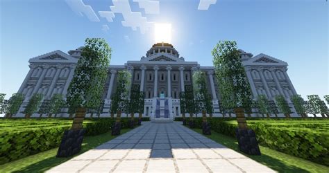 Small Neoclassical Capitol Building Palace Minecraft Map