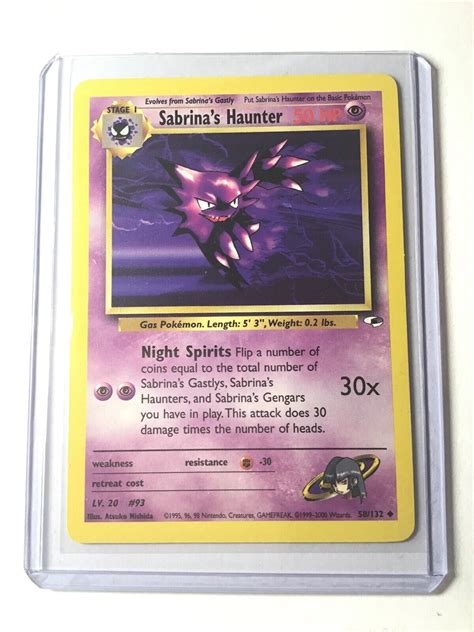 Sabrinas Haunter Gym Heroes Set 58132 Uncommon Pokemon Card