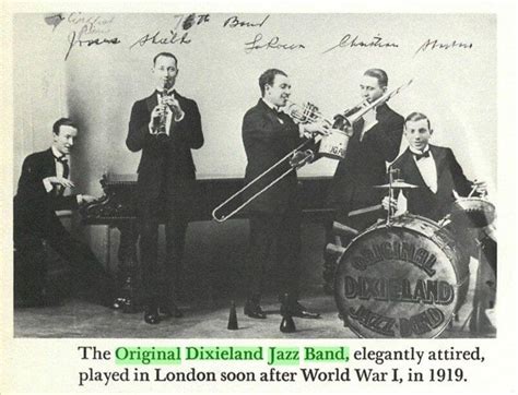 The Original Dixieland Jazz Band Centenary Of The First Jazz Record