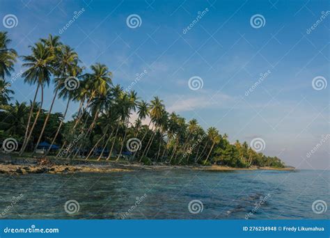 Namalatu Beach In Latuhalat Ambon Island Stock Photo Image Of