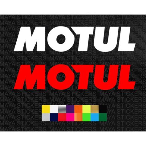 Motul Text Logo Stickers In Custom Colors And Sizes