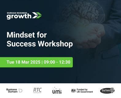 Rtc North Mindset For Success Workshop Durham