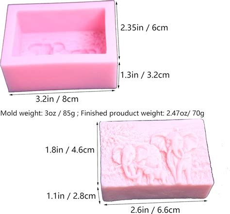 Lvdge Paquete De Moldes De Jab N De Silicona Para El Cuidado De La