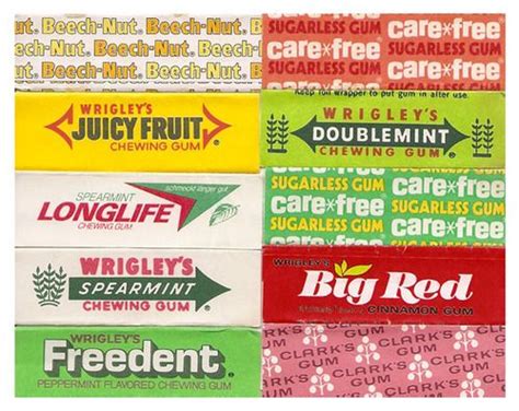 Wrigleys Wrappers Chewing Gum My Childhood Memories