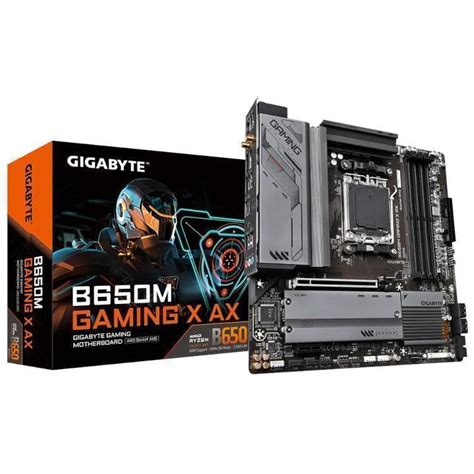 GIGABYTE B650M Gaming X AX AMD B650 Chipset Socket AM5 Micro ATX