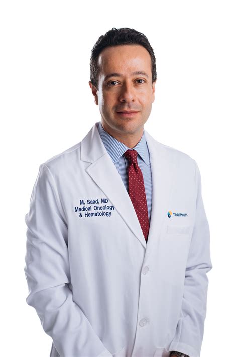 Dr Saad Joins Tidalhealth Medical Oncology And Hematology Bay To Bay