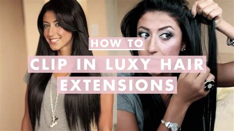 How To Clip In Luxy Hair Extensions Youtube