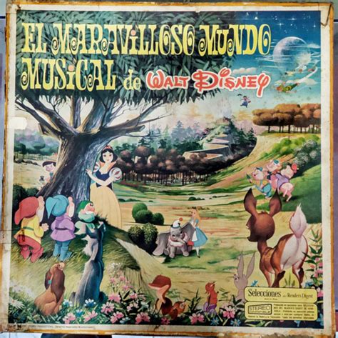 El Maravilloso Mundo Musical De Walt Disney 8 X Vinyl LP Stereo