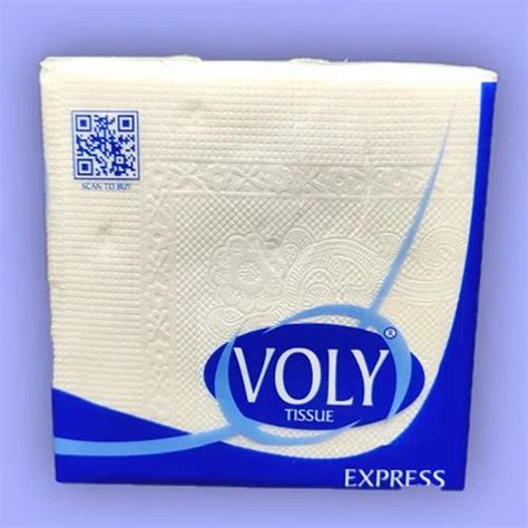 Voly Express Semi Soft Tissue Paper Napkins Size 27x27 Cm At Rs 21