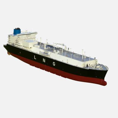 LNG Tanker carrier - 3D Model by citizensnip