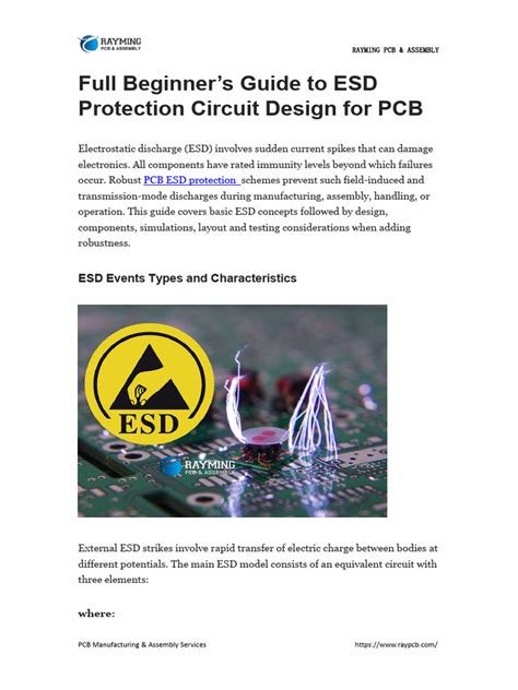 Full Beginner’s Guide to ESD Protection Circuit Design for PCB | PDF ...