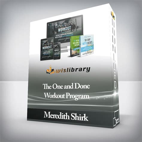 Meredith Shirk - The One and Done Workout Program - Wisdom - Library ...