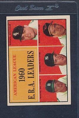 1961 Topps 046 AL ERA Leaders EX 1192 EBay