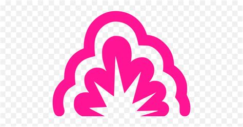 Deep Pink Smoke Explosion Icon Free Deep Pink Explosion Icons Gas