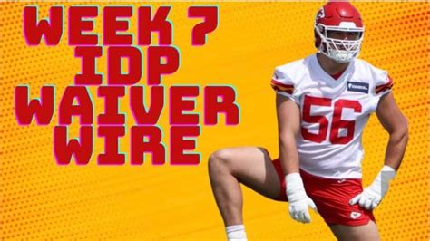 Best Week 7 Fantasy Football Waiver Wire Pickups For Idp Leagues Rffidp