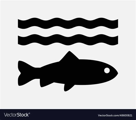 Fish underwater icon sea ocean wave wildlife shape