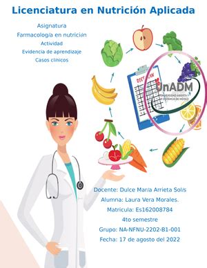 Farmacologia Para Licenciados En Nutrici N Farmacolog A Para