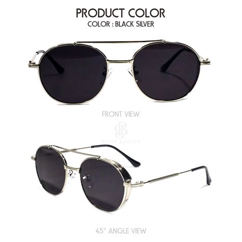 Berrybarton Kacamata Sunglasses Aviator Metal Modern Anti UV Tahan