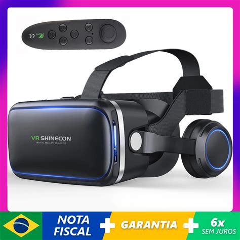 Vr Shinecon Casque Capacete Culos D Realidade Virtual Para Smartphone