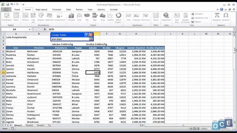 Primjer Excel Tabele Hot Sex Picture